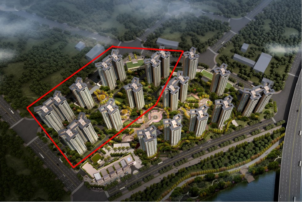 热烈祝贺佛山美湾花园一标9号楼顺利完成封顶